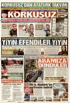 KORKUSUZ 31 Aralık 2025 gazete manşeti
