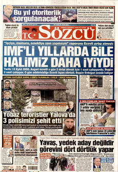 SÖZCÜ 30 Aralık 2025 gazete manşeti