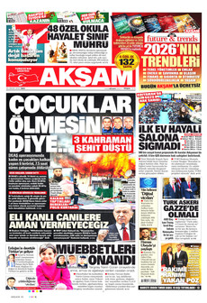 AKŞAM 30 Aralık 2025 gazete manşeti