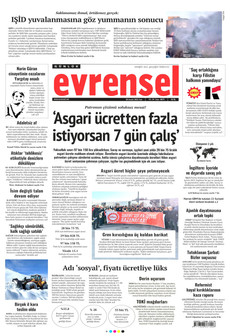 EVRENSEL 30 Aralık 2025 gazete manşeti