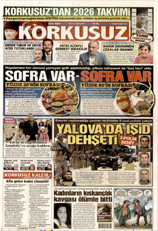 KORKUSUZ 30 Aralık 2025 gazete manşeti