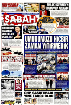 SABAH 29 Aralık 2025 gazete manşeti
