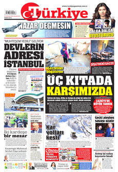 TÜRKİYE GAZETESİ 29 Aralık 2025 gazete manşeti