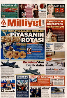 MİLLİYET 29 Aralık 2025 gazete manşeti