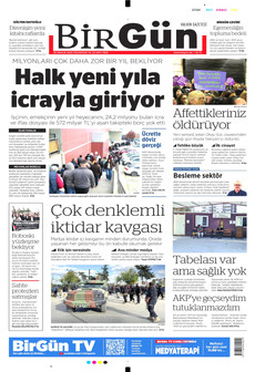 BİRGÜN 29 Aralık 2025 gazete manşeti