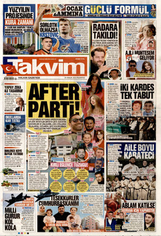 TAKVİM 29 Aralık 2025 gazete manşeti