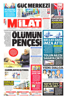 MİLAT 29 Aralık 2025 gazete manşeti