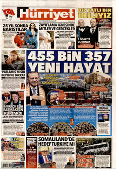 HÜRRİYET 28 Aralık 2025 gazete manşeti