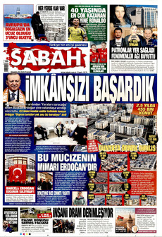 SABAH 28 Aralık 2025 gazete manşeti