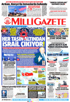 MİLLİ GAZETE 28 Aralık 2025 gazete manşeti