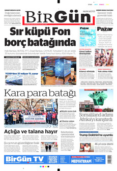 BİRGÜN 28 Aralık 2025 gazete manşeti