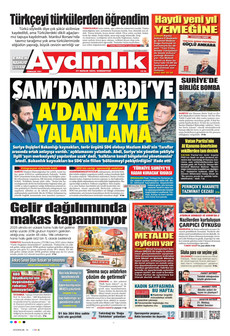AYDINLIK GAZETESİ 27 Aralık 2025 gazete manşeti