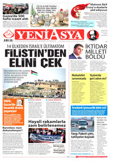 YENİ ASYA 27 Aralık 2025 gazete manşeti