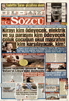SÖZCÜ 25 Aralık 2025 gazete manşeti