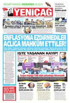 YENİÇAĞ 25 Aralık 2025 gazete manşeti