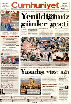 CUMHURİYET 21 Aralık 2025 gazete manşeti