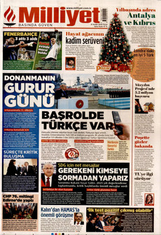 MİLLİYET 21 Aralık 2025 gazete manşeti