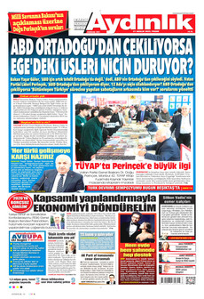 AYDINLIK GAZETESİ 21 Aralık 2025 gazete manşeti
