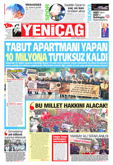 YENİÇAĞ 21 Aralık 2025 gazete manşeti