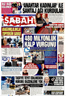 SABAH 20 Aralık 2025 gazete manşeti