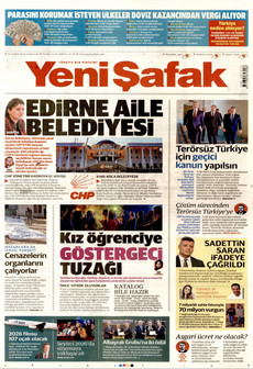 YENİ ŞAFAK 20 Aralık 2025 gazete manşeti