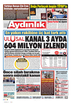 AYDINLIK GAZETESİ 20 Aralık 2025 gazete manşeti