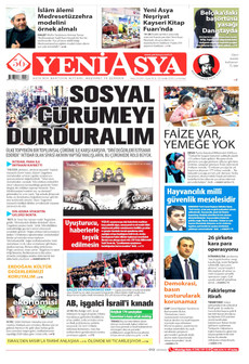YENİ ASYA 20 Aralık 2025 gazete manşeti