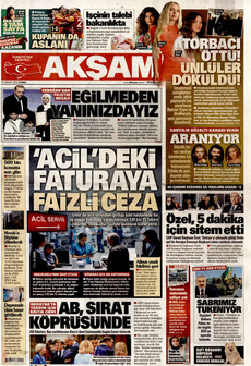 AKŞAM 19 Aralık 2025 gazete manşeti