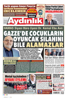 AYDINLIK GAZETESİ 19 Aralık 2025 gazete manşeti