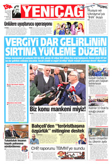 YENİÇAĞ 19 Aralık 2025 gazete manşeti