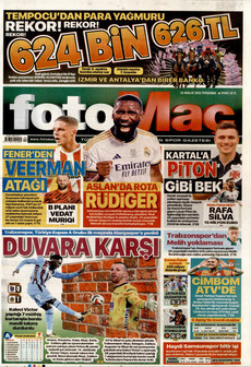 FOTOMAÇ 18 Aralık 2025 gazete manşeti