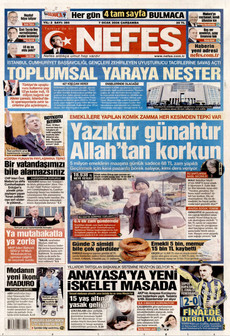 NEFES 7 Ocak 2026 gazete manşeti