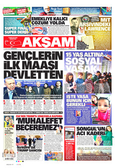 AKŞAM 7 Ocak 2026 gazete manşeti