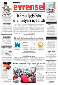 EVRENSEL 7 Ocak 2026 gazete manşeti