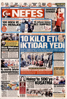 NEFES 8 Ocak 2026 gazete manşeti