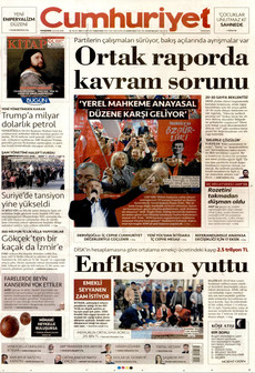 CUMHURİYET 8 Ocak 2026 gazete manşeti