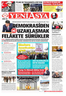 YENİ ASYA 8 Ocak 2026 gazete manşeti