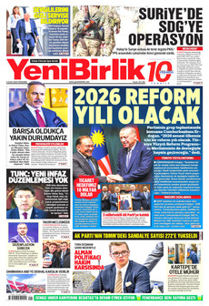 YENİBİRLİK 8 Ocak 2026 gazete manşeti