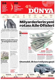 DÜNYA 8 Ocak 2026 gazete manşeti
