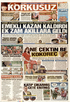 KORKUSUZ 8 Ocak 2026 gazete manşeti