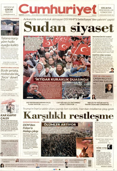CUMHURİYET 12 Ocak 2026 gazete manşeti