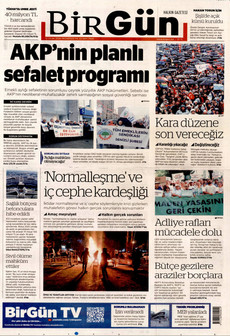 BİRGÜN 12 Ocak 2026 gazete manşeti