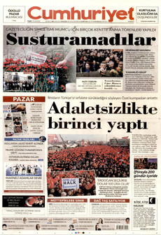 CUMHURİYET 25 Ocak 2026 gazete manşeti