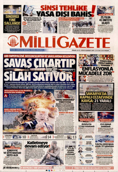 MİLLİ GAZETE 25 Ocak 2026 gazete manşeti