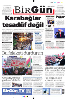 BİRGÜN 25 Ocak 2026 gazete manşeti