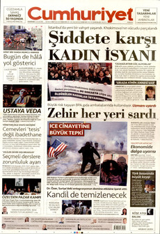 CUMHURİYET 26 Ocak 2026 gazete manşeti