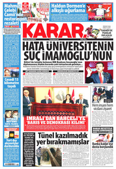 KARAR 26 Ocak 2026 gazete manşeti