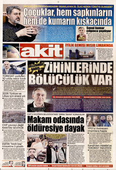 YENİ AKİT 26 Ocak 2026 gazete manşeti