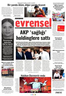 EVRENSEL 26 Ocak 2026 gazete manşeti