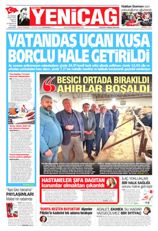 YENİÇAĞ 26 Ocak 2026 gazete manşeti